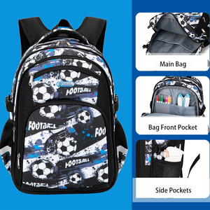 <span class=keywords><strong>Tik</strong></span> <span class=keywords><strong>tok</strong></span>-<span class=keywords><strong>mochila</strong></span> escolar para niños, morral escolar con diseño <span class=keywords><strong>de</strong></span> dibujos animados <span class=keywords><strong>de</strong></span> fútbol - Product Image 4