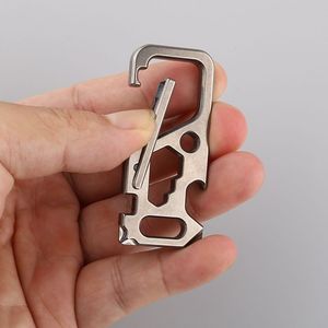 Tool hook titanium alloy <b>car</b> <b>key</b> <b>ring</b> multi-functional men's pendant <b>key</b> chain <b>ring</b> <b>key</b> waist hanger creative - Product Image 3