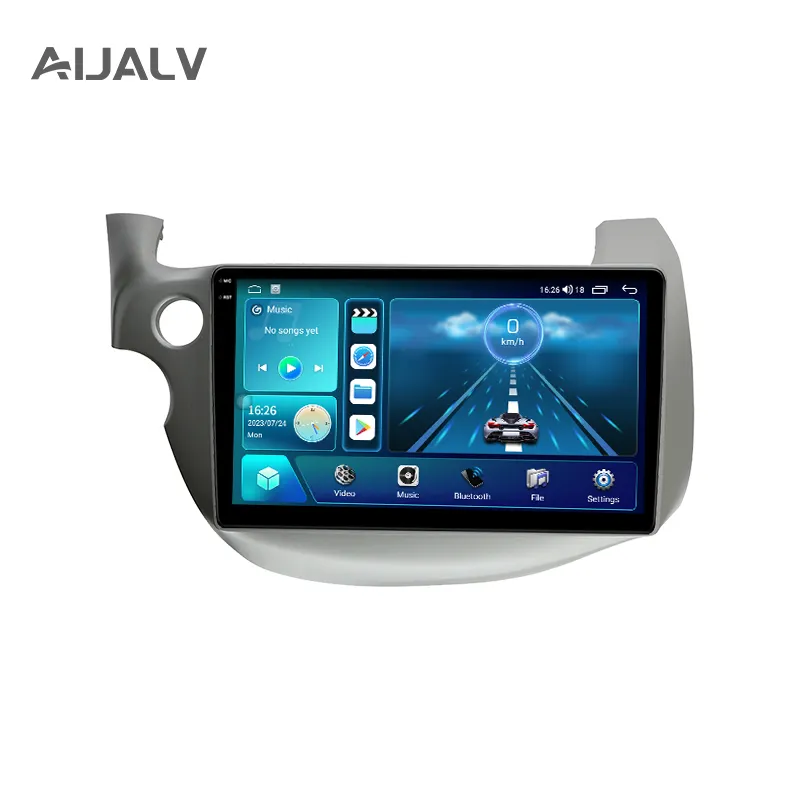 AIJIA Autoradio für Honda Fit Jazz 2008-2013 10 Zoll Touchscreen DVD Android Auto Multimedia Player Autostereo WLAN GPS