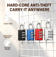 Coffre de rangement extérieur étanche et antirouille avec cadenas à combinaison pour compartiment à bagages et tiroir