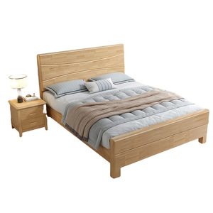Lit simple en bois massif 1,2 m, lit de dortoir en chêne, lit pour enfants, artisanat original en bois à mortaise et tenon, mobilier de chambre à coucher - Product Image 5
