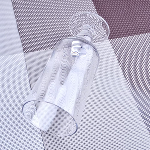 Bicchiere per Succo Personalizzabile 2026 con Stampo Fisso, Trasparente, Fatto a Mano, con Venature Incrociate e Perline - Product Image 6