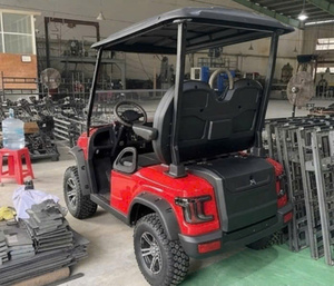 Carrito de Golf Eléctrico de 4 Plazas, Buggy Utilitario con Techo para Campos de Golf y Estacionamientos de Resorts - Product Image 6
