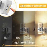 Veilleuse à détecteur de mouvement LOHAS PIR DCH2, lampe de nuit décorative de luxe, veilleuse LED à brancher avec détecteur de mouvement pour couloir