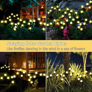 Solar Powered IP65 Waterproof LED Street <b>Light</b> Firefly Shaped Garden Pathway Decoration Ground Level Swaying <b>Light</b> <b>Remote</b> Warm - Product Image 5
