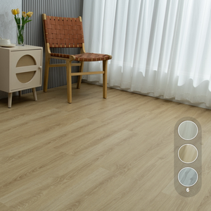 Suelo laminado PVC vinilo lujo absorbente sonido aislamiento baldosas tablillas LVP roble blanco natural liso panel SPC - Product Image 2