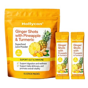 Jugo <span class=keywords><strong>en</strong></span> <span class=keywords><strong>Polvo</strong></span> de Jengibre con Piña y Cúrcuma de Marca Privada, Superalimento <span class=keywords><strong>en</strong></span> <span class=keywords><strong>Polvo</strong></span> de Jengibre y Piña que Apoya la Salud Intestinal e Inmunológica - Product Image 1