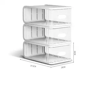 Armoire de rangement à 3 niveaux circulaire dans la pièce moderne 6 couches en plastique pliable pour la maison Portable pliable pliable ou boîte à chaussures