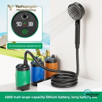 Pompe à eau électrique portable pour le camping et les animaux de compagnie, essentielle pour le bain en extérieur, personnalisable, basse pression
