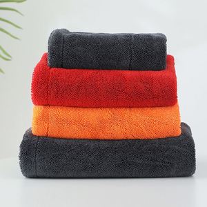 Serviette en microfibre double couche ultra douce et absorbante 1200 g/m², petite tresse 60x90 cm, pour lavage et nettoyage détaillé de voiture - Product Image 3