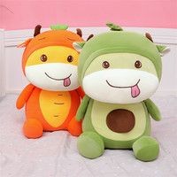 Aangepaste Kawaii Pluche Fruit Avocado Kussen Knuffeldier