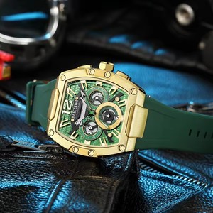Thương Hiệu Hàng Đầu Megir Thương Hiệu Ban Đầu Mens Chronograph Thạch Anh Đồng Hồ Màu Xanh Lá Cây Relojes Hombre Montre Reloj Para Femme Người Đàn Ông Cổ Tay Đồng Hồ 8112 - Product Image 4