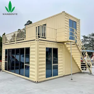 Wansenye Sản phẩm mới di động ngoài trời đúc sẵn nhà CONTAINER văn phòng tầng hai