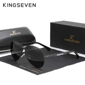 Para <span class=keywords><strong>KINGSEVEN</strong></span> 2021, gafas de sol polarizadas para hombre, marco de aleación de titanio, espejo piloto, gafas de policarbonato para hombres y mujeres, modelo 7730 - Product Image 2
