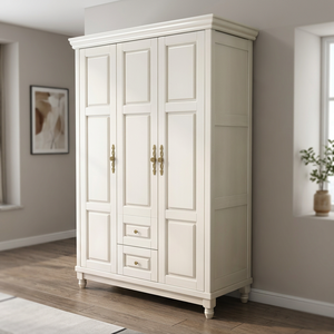 Luxury Modern Three-door Solid Wood Freestanding Easy Assembly Durable Eco-Friendly Large Capacity Bedroom - Product Image 3