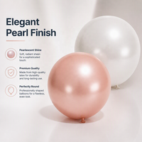 Latex rond hélium 12 pouces fournitures fête décoration brillant métallique perle Ballon joyeux Graduation anniversaire ballon