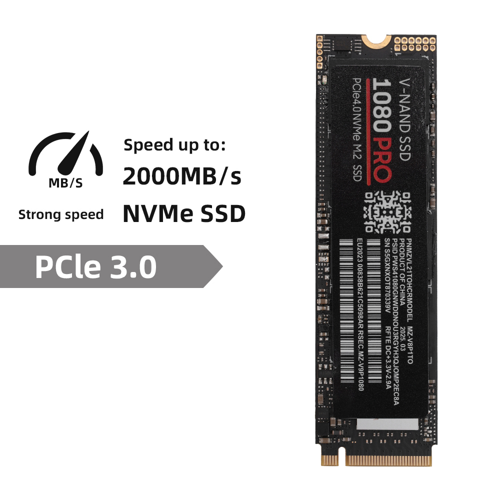 NVMe <strong>M.2</strong> <strong>SSD</strong> High Speed Internal Solid State Driver 1080 Pro-grade 4TB Expandable Upgrade for Laptop Desktop