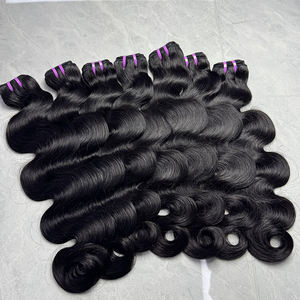 Extensiones de Cabello Humano Brasileño Virgen de 30-32 Pulgadas, Ondulado Natural, Doble Trama, Color Negro Natural, 1 Paquete - Product Image 6