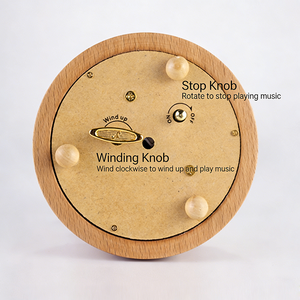 Carillon in <span class=keywords><strong>Legno</strong></span> a Forma di <span class=keywords><strong>Giostra</strong></span> con Cavalli Vintage a Carica Manuale per Bambini e Adulti Regalo Festivo - Product Image 2