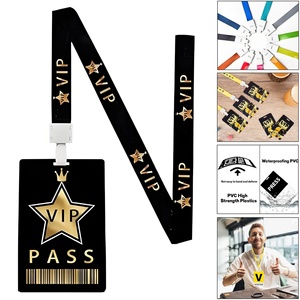 Cordon de cou personnalisé avec logo imprimé, idéal pour badge, carte d'identité, téléphone portable, en polyester réglable – Cadeau promotionnel souvenir - Product Image 1