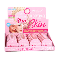 Poudre libre 4 couleurs pour le maquillage du visage Gel de miel de contrôle d'huile imperméable longue durée avec bouffée de poudre incluse