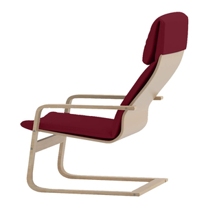 Chaise à bascule suspendue Chaise longue Fauteuil de salon à bascule en bois suspendu moderne pour adultes - Product Image 3