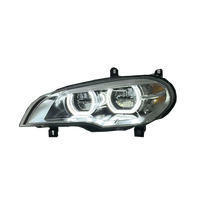 Pièces automobiles SJC pour BMW X5 E70 2008-2013, phare jaune et blanc DRL, double couleur, yeux d'ange, système d'éclairage de phare entièrement LED