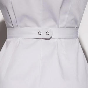 Bata de laboratorio de tela tejida blanca personalizada para adultos para uniformes de restaurante y bar - Product Image 5