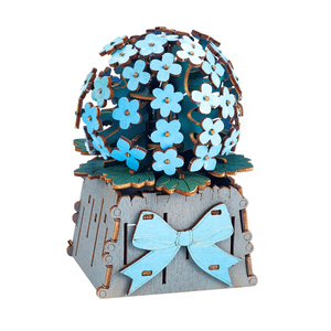 Usine Offre Spéciale <span class=keywords><strong>Puzzle</strong></span> Jouet 82 Pièces DIY Assemblage Broderie Boules Fleur <span class=keywords><strong>3D</strong></span> Puzzles En Bois - Product Image 1