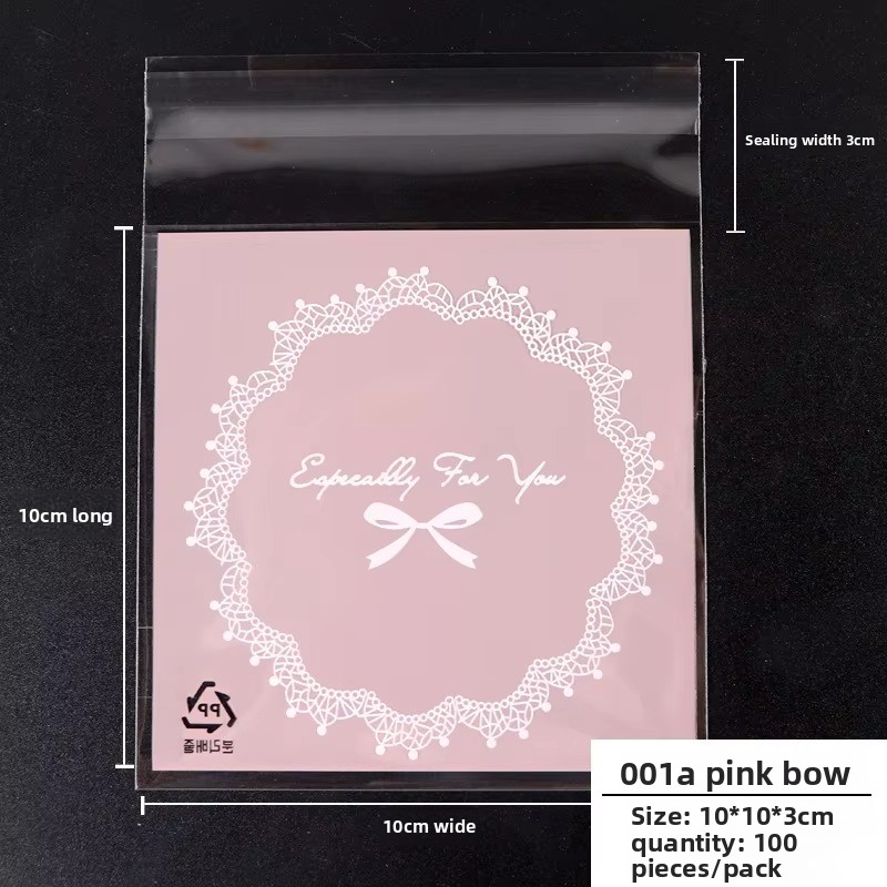 1 001A Fiocco rosa 10*10 cm