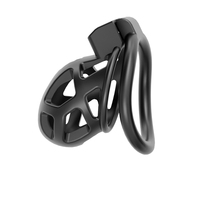 Netphi Cage de Chasteté en Acier Inoxydable et Cuir, Anneau Pénien BDSM, Accessoire de Jouet Sexuel pour Hommes, Kit de Chasteté SM pour Adultes