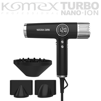 Sèche-cheveux professionnel Komex 110000RPM à moteur sans balais pour salon, avec diffuseur et fer à boucler rotatif en céramique