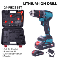 Perceuse électrique sans fil professionnelle 21V à couple de précision, mandrin auto-serrant 13mm, pour assemblage de meubles et travail du bois