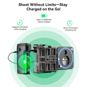 New xách tay điện thoại cá nhân công cụ chụp ảnh có thể sạc lại xử lý với 2500nah Pin và <span class=keywords><strong>Bluetooth</strong></span> Máy ảnh màn trập bị khóa - Product Image 3