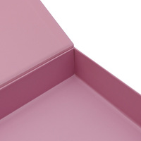 Emballage cosmétique personnalisé de haute qualité, écologique, boîte cadeau en papier pliable rose mat, crème pour le visage, vernis à ongles, huile
