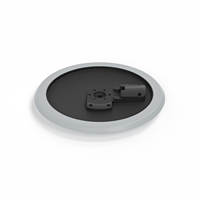 Pad de cymbale électronique silencieux en caoutchouc à double zone de 13 pouces, accessoire de remplacement pour tous les kits de batterie électronique numérique