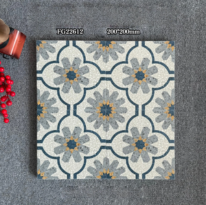 Carrelage décoratif en céramique à motif floral de style marocain Foshan 200x200 pour murs et sols - Product Image 1