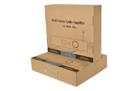 Amplificateur de Subwoofer Stéréo Hi-Fi avec Puce TPA3255, Streamer Multi-Salle WiFi/BT, Entrée Optique/Phonographe, Home Cinéma 2x275W en Aluminium