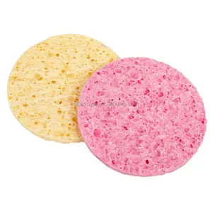 Gesichts schwämme 100% natürliche komprimierte Cellulose Umwelt freundliche wieder verwendbare Make-up-Entferner-Pads für die Hautre inigung