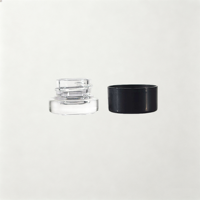 Bocaux en verre ronds personnalisés, résistants aux enfants, pour herbes, 5 ml, 7 ml, 9 ml, emballage de concentrés en verre avec couvercles en plastique