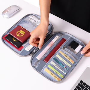 Porta Pasaportes de Viaje Shein, Gran Capacidad, Múltiples Ranuras para Tarjetas, Organizador de Documentos Impermeable, Tela Oxford, Verano 2025 - Product Image 2