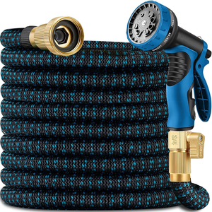 <span class=keywords><strong>Tuyau</strong></span> d'arrosage extensible de 50ft <span class=keywords><strong>tuyau</strong></span> d'<span class=keywords><strong>eau</strong></span> flexible sans pli 50ft avec personnalisation de Support de buse de pulvérisation à 10 motifs - Product Image 1