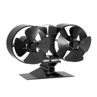 Liank Cheminée Intérieure À Bois 8 Lames D'échappement Ecofan Poêle À Granulés Alimenté À La Chaleur Double Poêle Ventilateur Autres Chauffages Domestiques