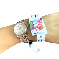 RSTE personnalisé imprimé 13.56MHz en bois NFC RFID tissé bracelet cartes de contrôle d'accès accessoire