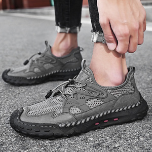 รองเท้าปีนเขาแบบลำลองกลางแจ้งกันลื่นสำหรับผู้ชายรองเท้าลุยน้ำแห้งเร็วระบายอากาศได้ดีตาข่ายสำหรับฤดูร้อน - Product Image 2