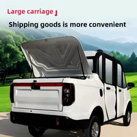 Nouveau véhicule utilitaire électrique à quatre roues, modèle entièrement fermé, double usage (transport de marchandises et livraison)