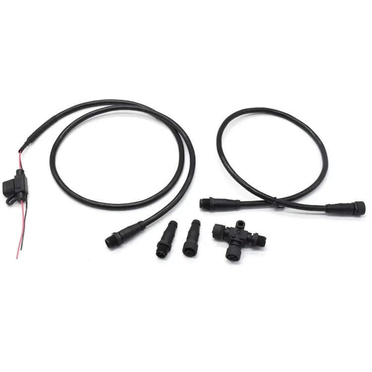 Sistema marino IP68 Terminator 4 6 vie connettore a T maschio a femmina cavo di alimentazione M12 5pin NMEA2000 connettore impermeabile m12