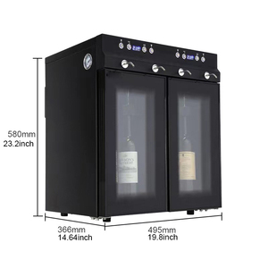Máquina dispensadora <span class=keywords><strong>de</strong></span> <span class=keywords><strong>enfriador</strong></span> <span class=keywords><strong>de</strong></span> vino eléctrica automática <span class=keywords><strong>de</strong></span> acero inoxidable para <span class=keywords><strong>4</strong></span> <span class=keywords><strong>botellas</strong></span> <span class=keywords><strong>de</strong></span> vino comercial - Product Image 1