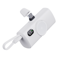 Chargeur portable universel pour montre, mini batterie externe capsule de poche 5000mAh