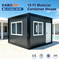Maison modulaire en conteneur noir mat de 10 pieds, préfabriquée, ADU de luxe, bureau à domicile dans la cour